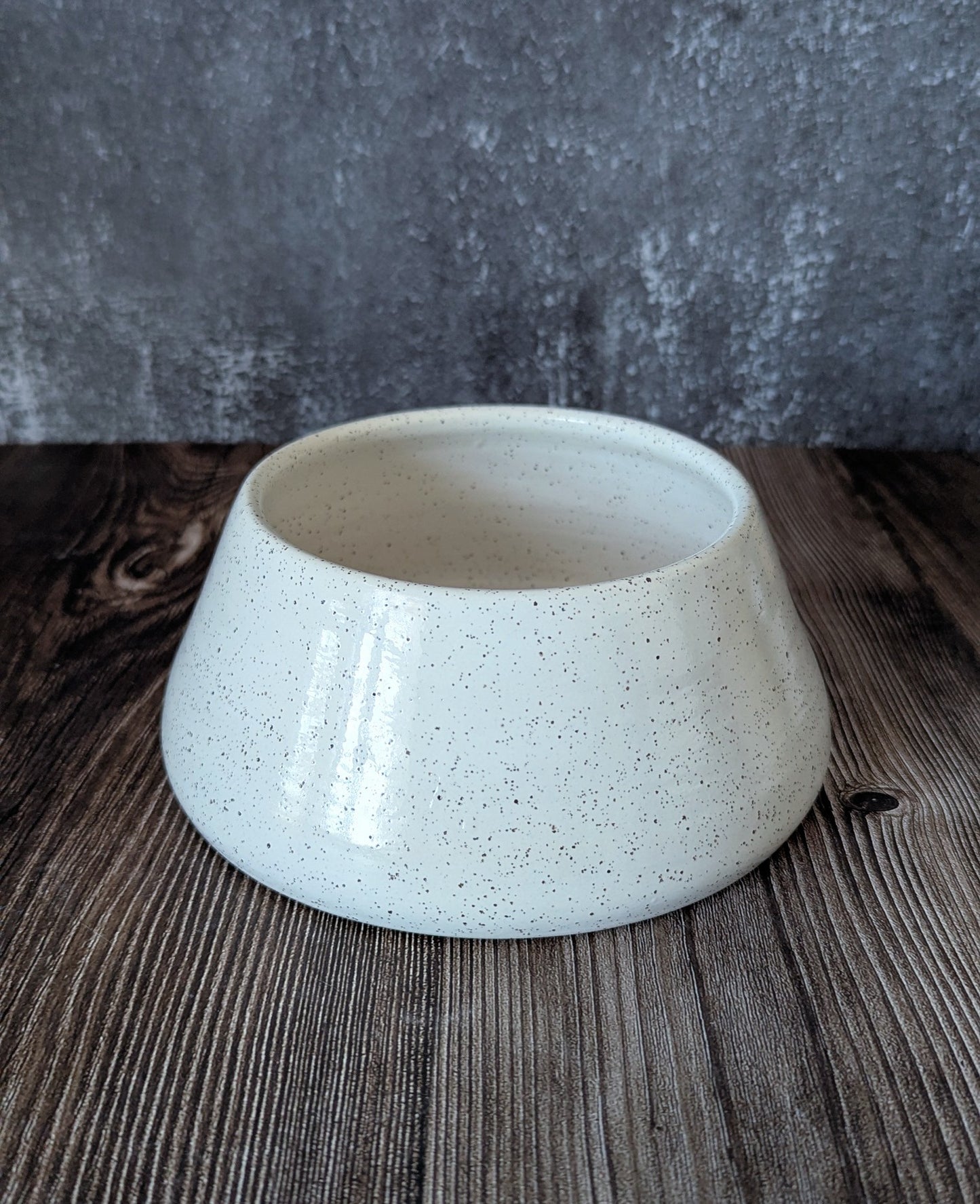 XLarge Tall Tapered Dog Bowl- Fully Glazed