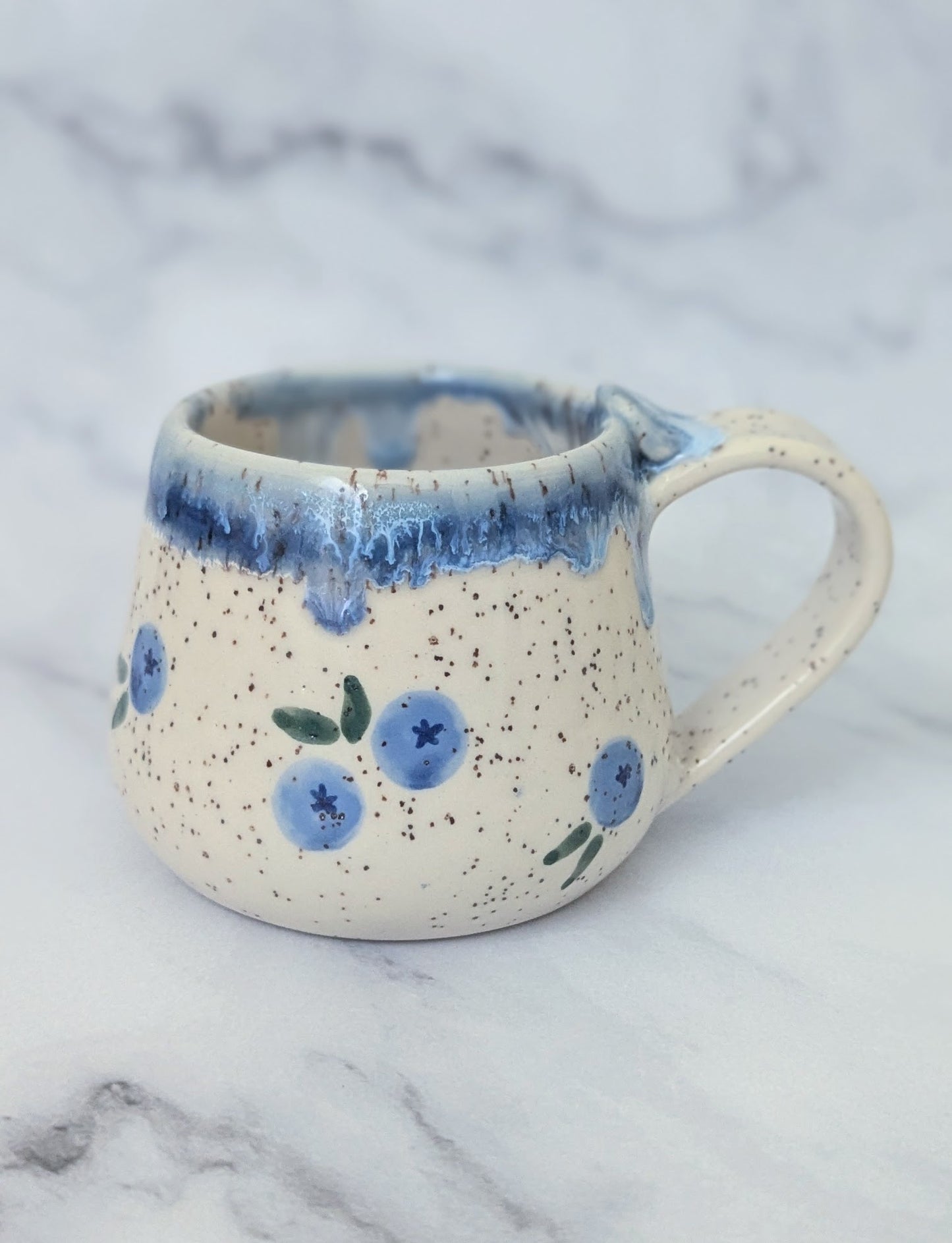 Fruit Mug - 8oz - Pick Your Style | Strawberry | Blueberry | Peach |
