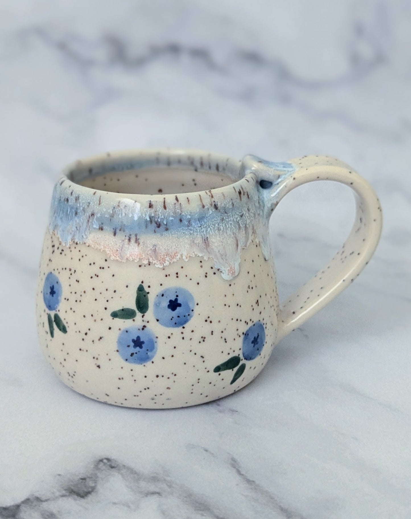Fruit Mug - 8oz - Pick Your Style | Strawberry | Blueberry | Peach |