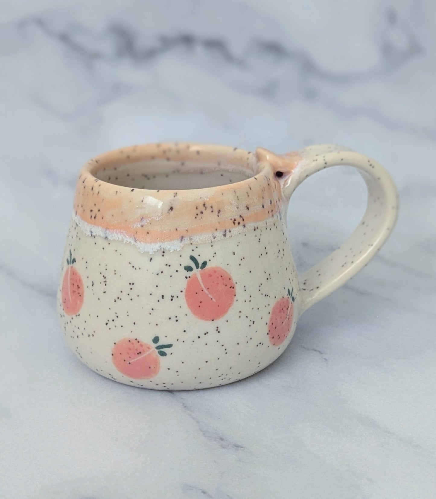 Fruit Mug - 8oz - Pick Your Style | Strawberry | Blueberry | Peach |